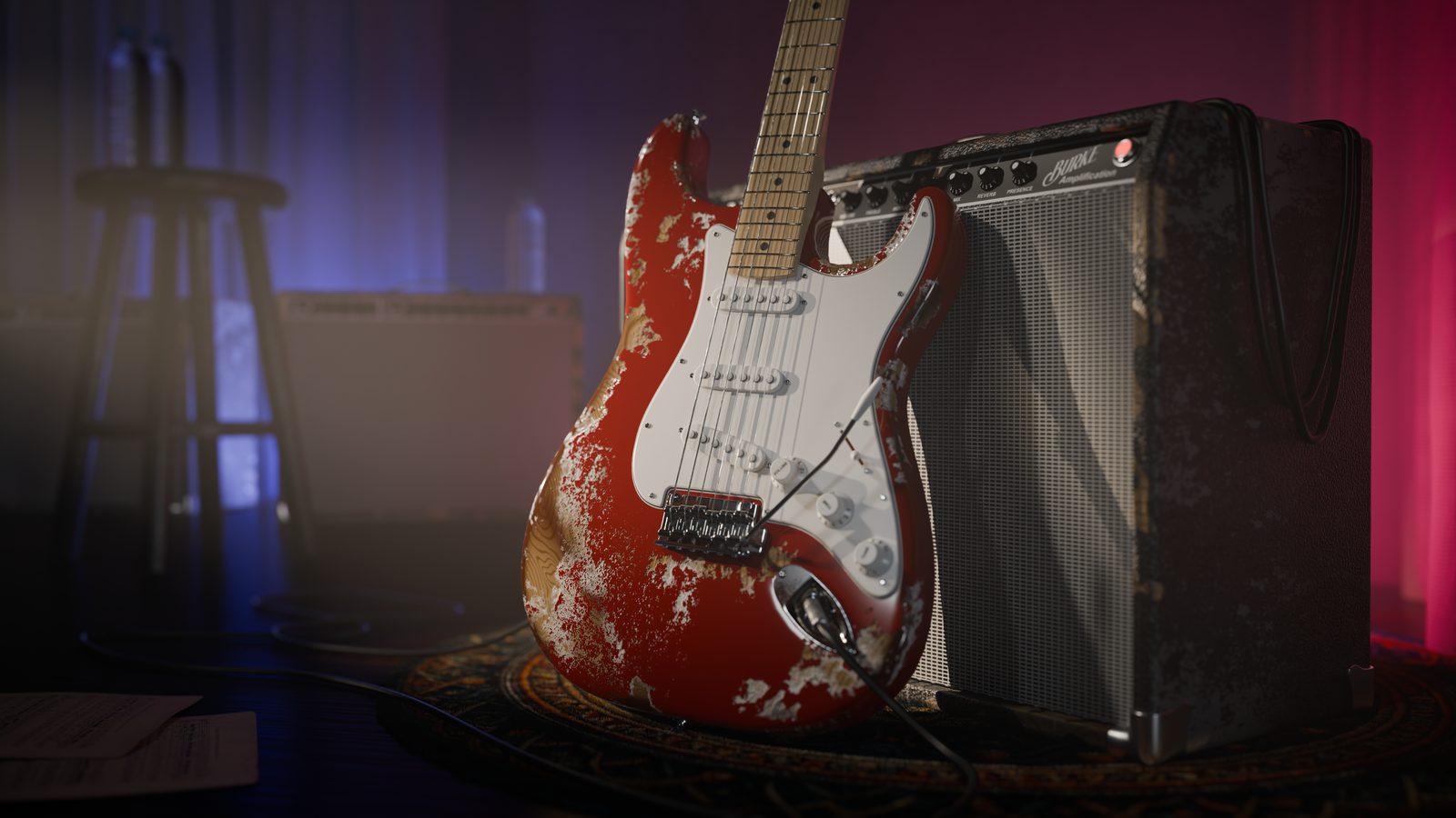 The finished composite from the Compositing course