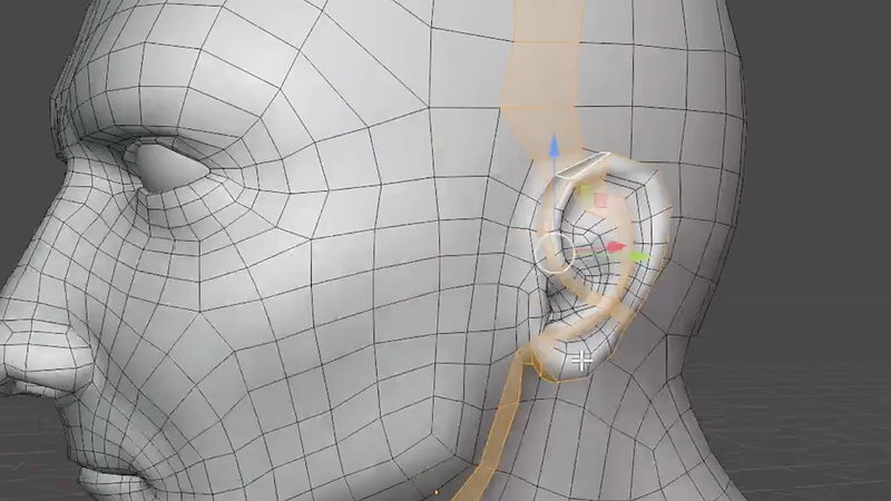 Sci-fi hallway built with box modeling, array and mirror modifiers