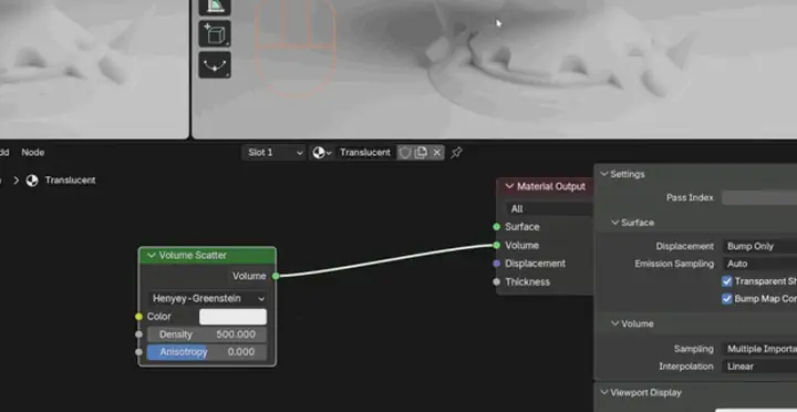 Testing a shader on the CG Cookie shader ball