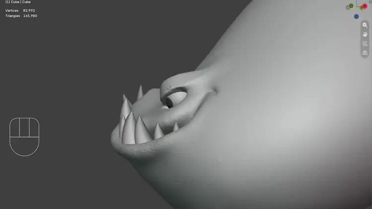 Digital sculpting techniques animating in Blender